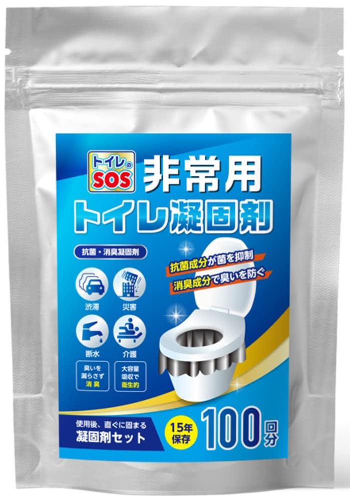 

Туалет SOS при стихийном бедствии портативный аварийный для предотвращения стихийных бедствий для улицы портативный 100 использований [Под наблюдением специалиста] Коагулянт, туалет,