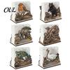Charming Napkin Holder for Gatherings Rustic Wooden Holder, Octopus/Bird/Goose/Turtle/Black Bear/Elephant Pattern, Compact Tissue Easy To Assemble
