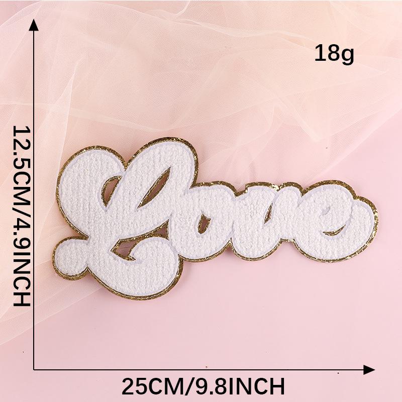 Duoku Computer Embroidery Label English Letter Towel Embroidery Clothing Accessories Diy Patch Sticker Label Chenier Cloth Sticker