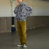 Vans Psychedelic Print Stand Collar Fleece Jacket Black White VN0A5H9T7TO
