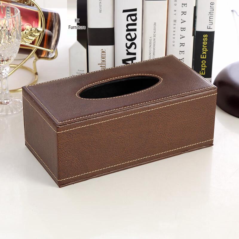 Cmaos Leather Tissue Box