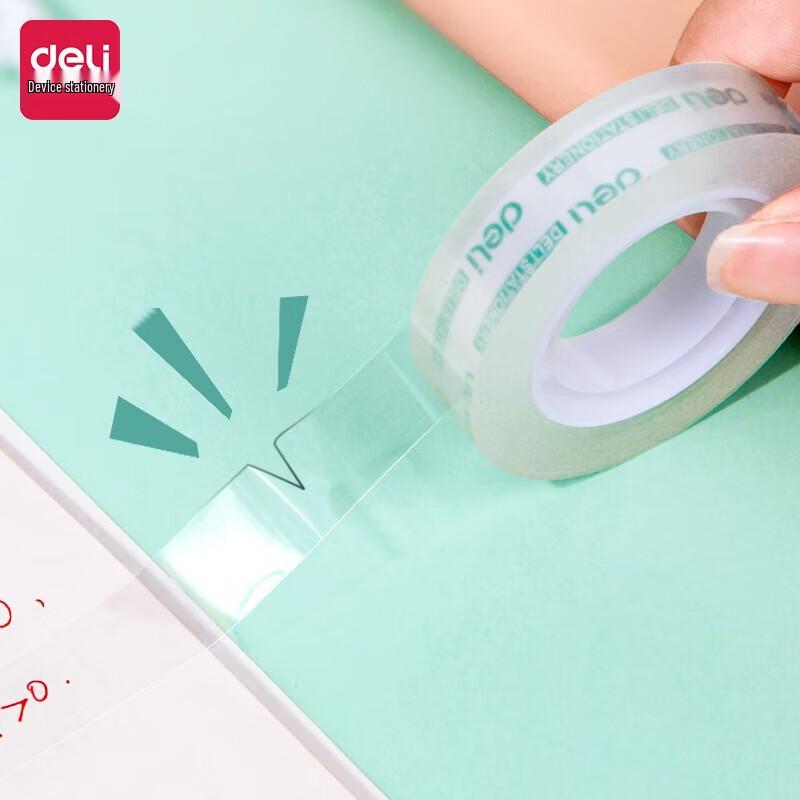 Deli Easy Tear Transparent Stationery Tape
