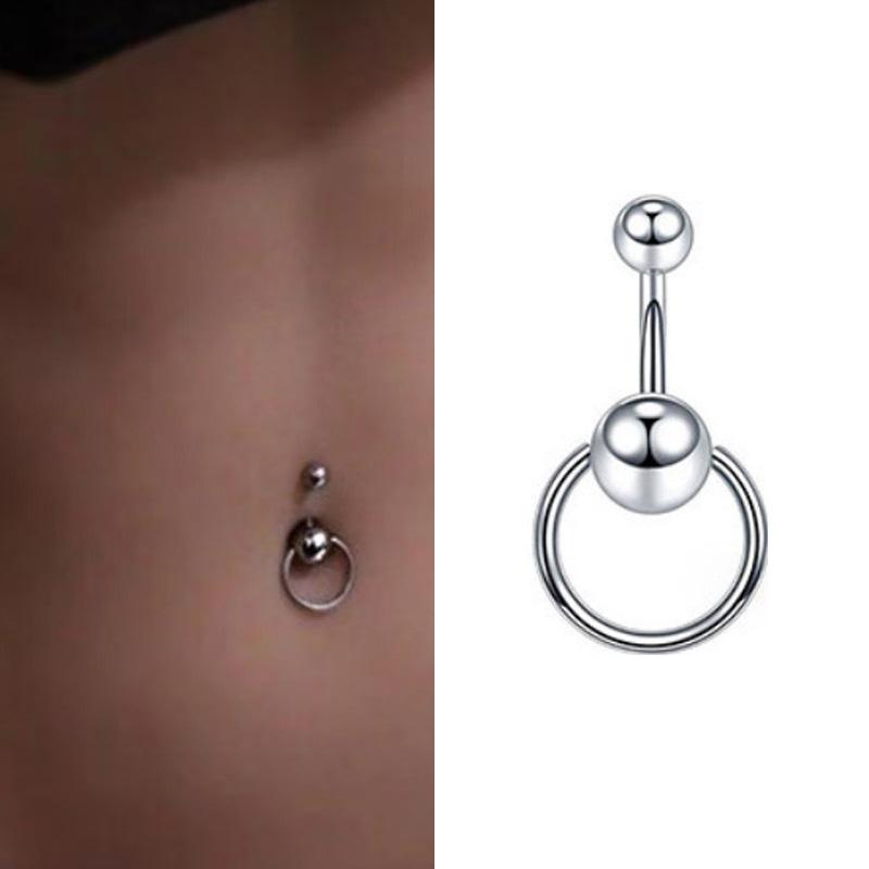 Sztuczny Piercing do Pępka Fałszywy Piercing do Pępka Bez Przekłuwania Pępek Piercing do Pępka Kolczyk do Pępka Klips na Chrząstkę Kolczyki do Ciała