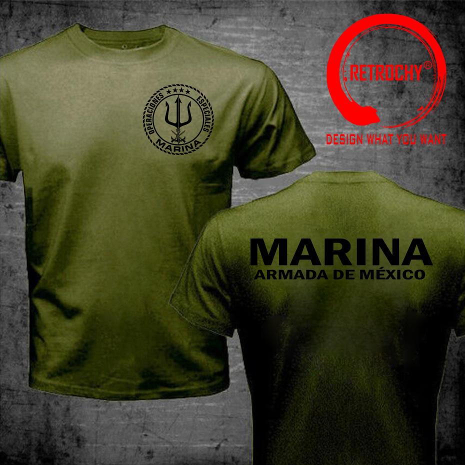 Funny Mexician Marines T Shirt Military Army Mexico Marina Special Operations Forces Operaciones Especiales TShirt Male TShirt