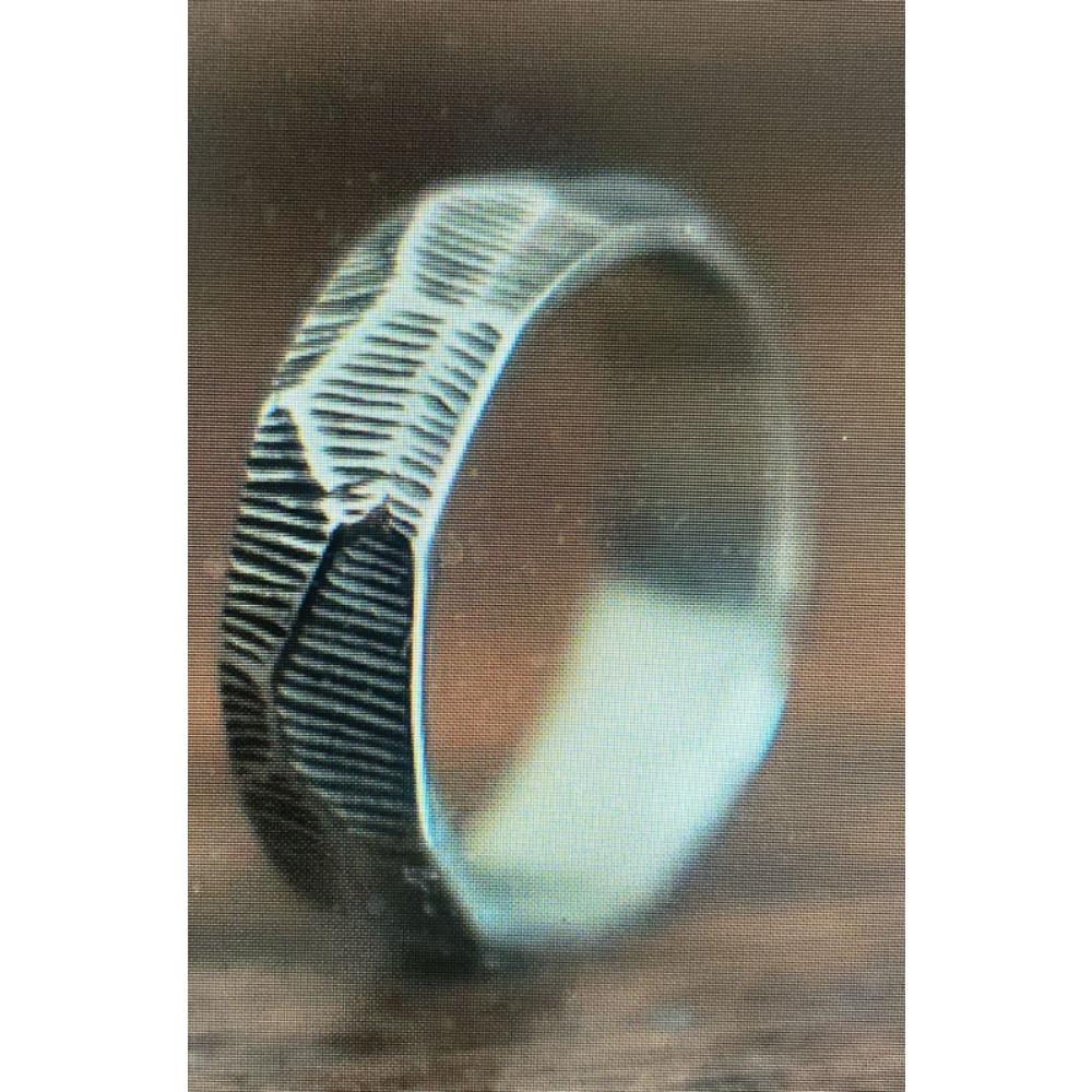 Unisex Ring mit vertikaler Textur Stilvolles europäisch-amerikanisches Design Trendiger Schmuck für Männer und Frauen