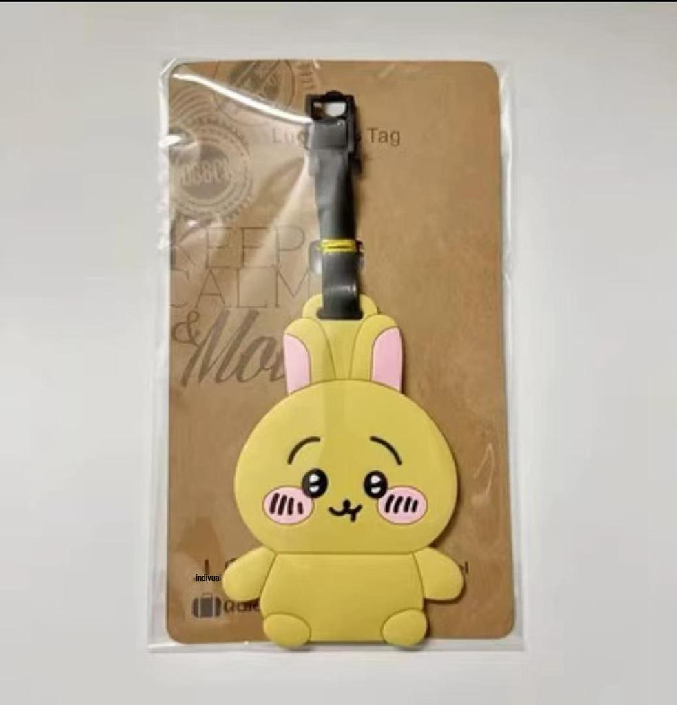 Chiikawa Cute Bear & Hachi Usagi Luggage Tag PVC Pendant