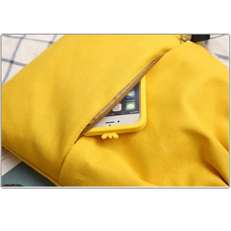 Solid Color Canvas Drawstring Backpack With Front Pocket And Rope Shoulder Straps For School Daily Travel Casual Student Storage Bag