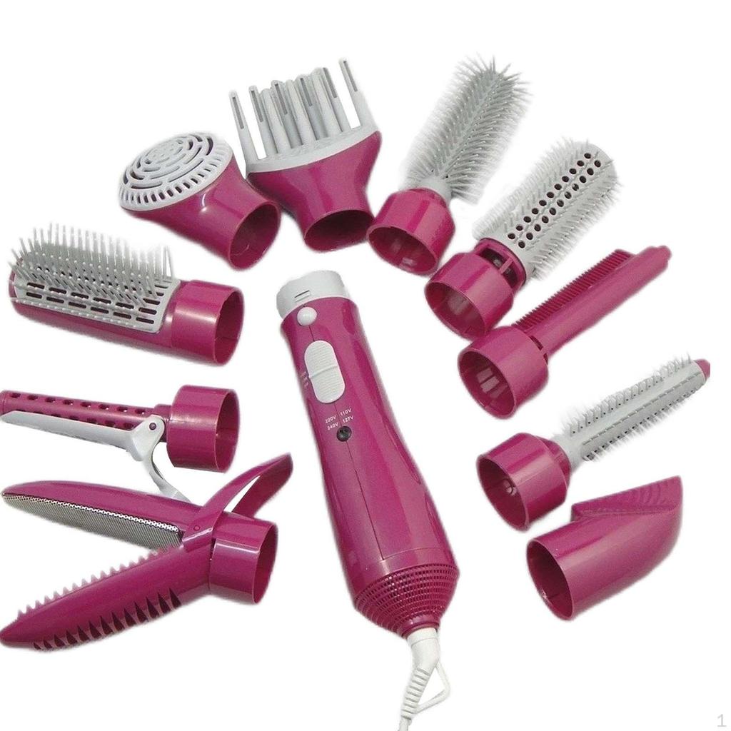 Hair Styling Tool with Interchangeable Brush Heads