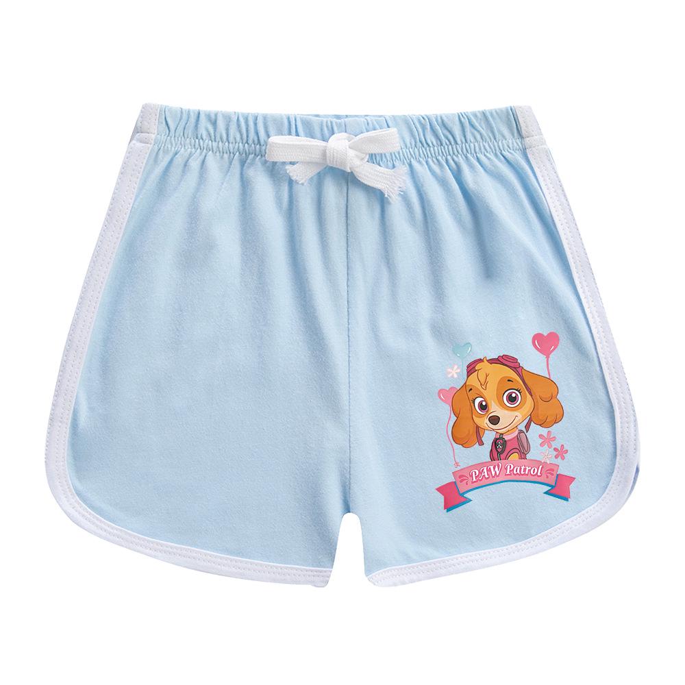 Paw Patrol Girls' Stylish Summer Outfit Set – 2022 Fashionable Short-Sleeve Two-Piece for Small & Medium Children
