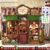 moin moin Scale Dollhouse DIY Kit Set Instructions Miniature Shop with European Stained Handmade Fairy Tale Picture General Goods Classical Antique