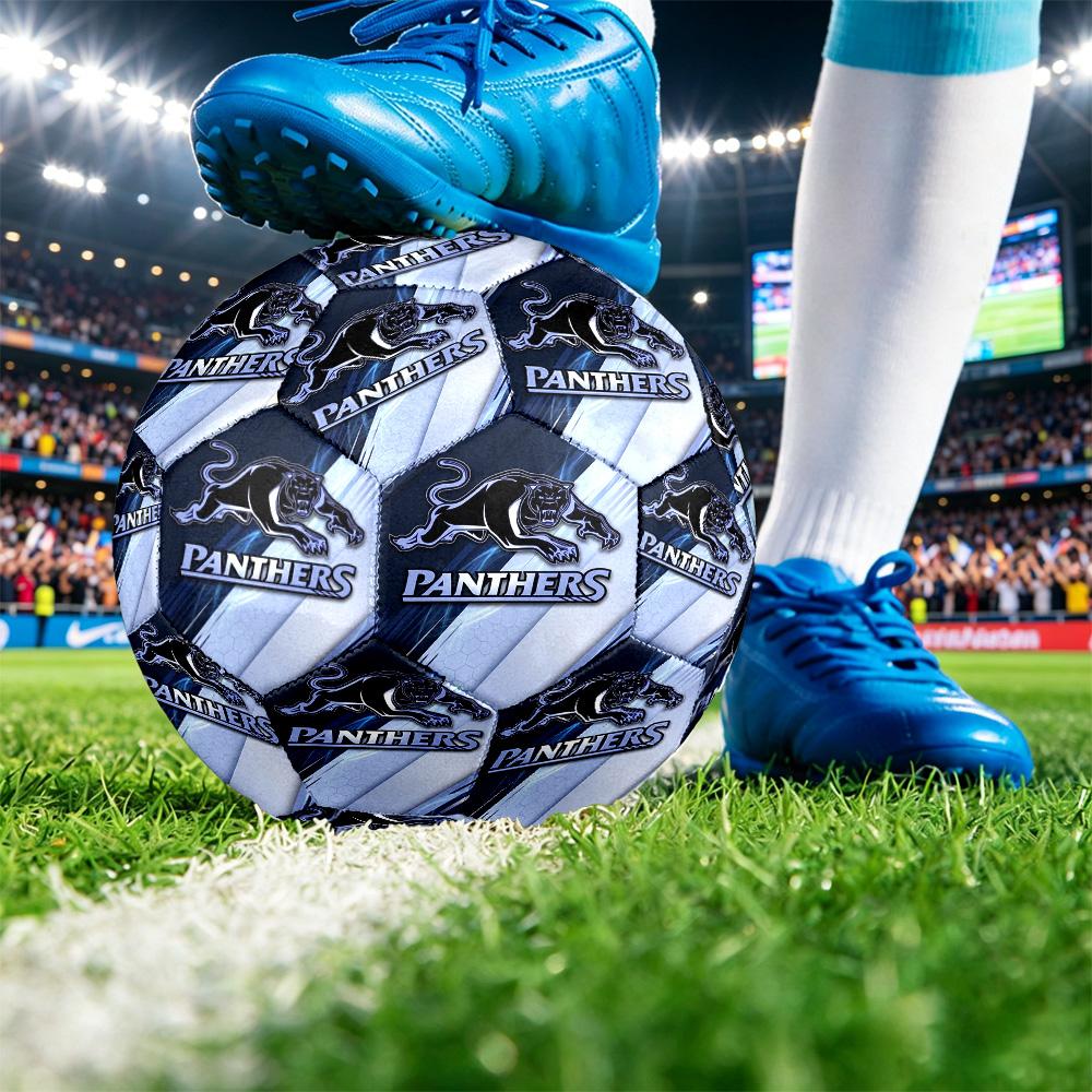 Penrith Panthers Size 5 Sports Training Ball Shock Absorbing Durable Ball For Match Daily Practice Outdoor Activities