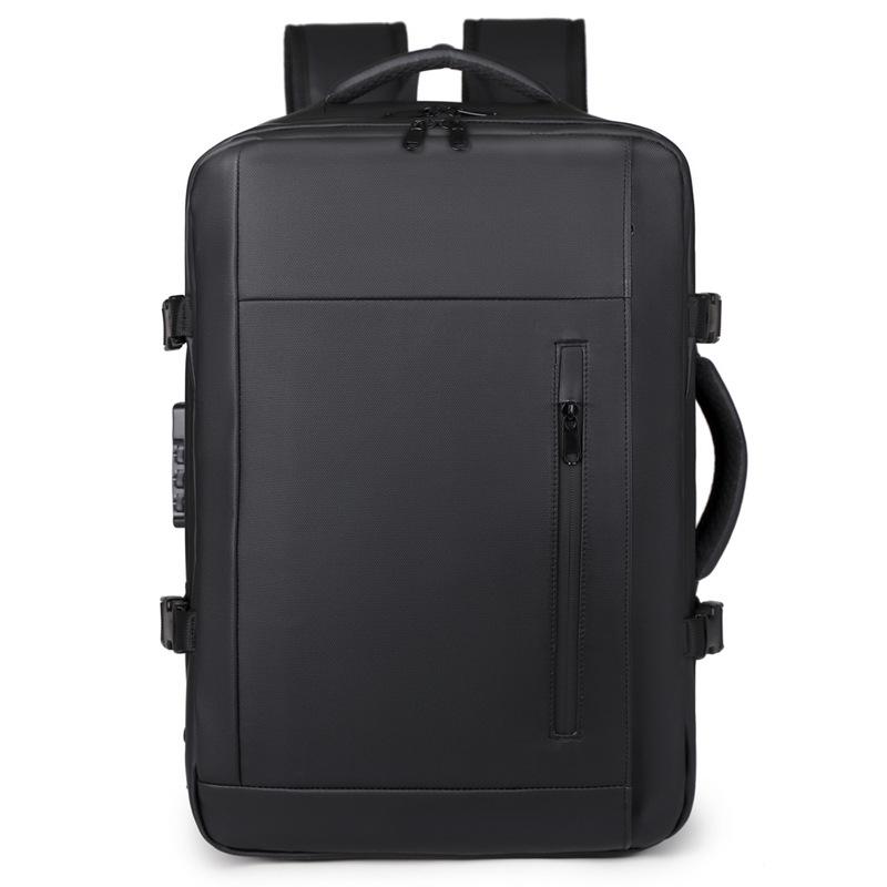Premium Expandable Business Backpack with Wet/Dry Separation for Short Trips чёрный