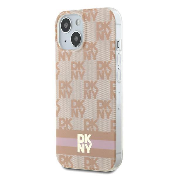 Dkny Dkhmp15Shcptsp Iphone 15 / 14 / 136.1 Różowy/Pink Hardcase Iml Checkered Mono Pattern & Printed Stripes Magsafe