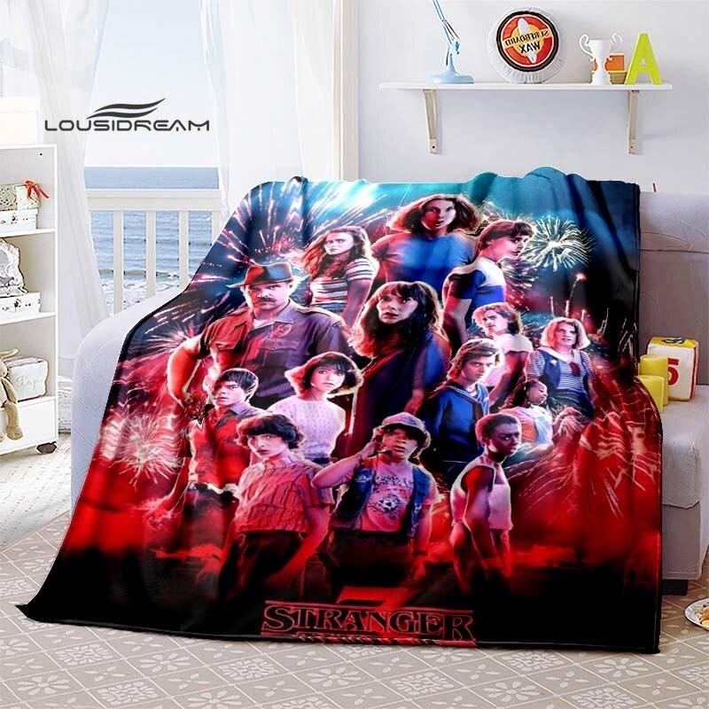 Köp Stranger Things Supernatural Blanket Flannel Fluffy Fleece Throw