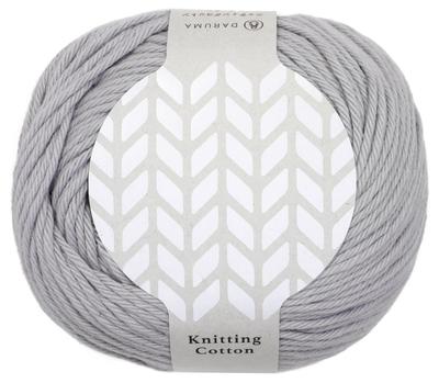 DARUMA Baumwolle zum Stricken Mittlere Packung mit 3100 Grau Handwerk, Gewicht, Farbe. 8, Grau, 50g, Ca.. 100m, 5, Col. 8,