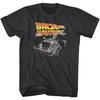 Zurück in die Zukunft Delorean Auto Herren Grau T-Shirt M