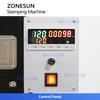 ZONESUN ZY-819K2 Pneumatische Automatische Heißfolienprägemaschine, Leder-LOGO-Rillmaschine, LOGO-Präger, Heißwortmaschine