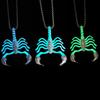 1PC Stainless Steel Personality Scorpion Pendant Fashion Luminous Scorpion Unique Hollow Out Design Hip Hop Chain Necklace