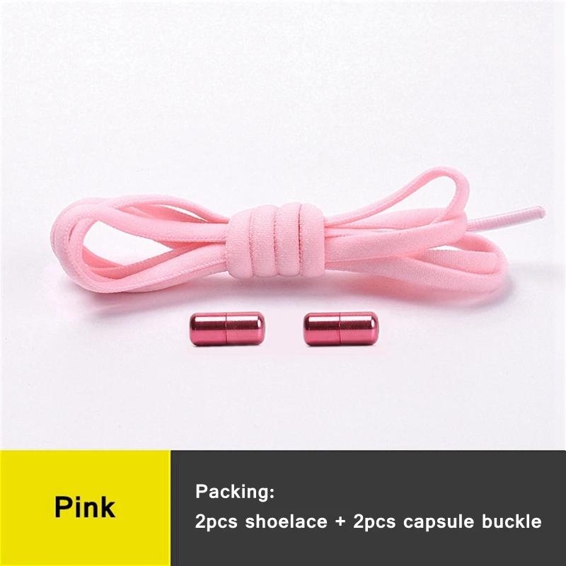 Slip-on No Tie Shoelaces Capsule Lock with Elastic Laces for Sneakers Kids Adults | Quick Lazy Shoelaces One Size Fits All Shoes
