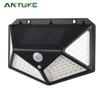 Solar 100 LED Motion-Sensor Outdoor Wall Light
