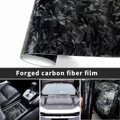 Matt Forged Carbon Fiber Black Vinyl Paper for Car Decal Car Film Covering Wrapping Tools Motorcycle Stickers Vinyls Accessories