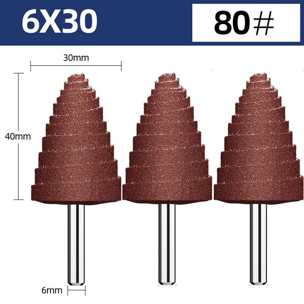 Cone Flap Wheel Sanding Head Electrostatic Sand Coating