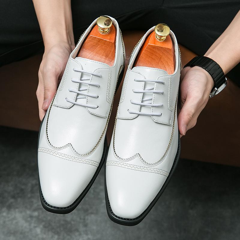 Fashion Men's Brogues Shoes Business Men Leather Shoes Casual Oxfords Shoes For Men