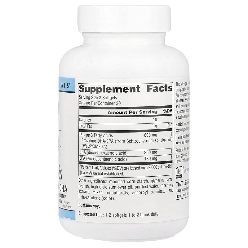 Vegan Omega-3s, Non-Fish EPA-DHA, 300 mg, 60 Vegan Softgels