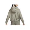 Nike Solid Color Sports Casual Zip-Up Hooded Loose Jacket Women Jackets Green FV6299320