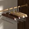 Solid Wood Hanger Hook Women Storage Bra Hanger Household Belt Hanger Durable 8 Hooks Rack Closet Clothes Organizer Storages