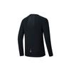 SAUCONY Solid Color Logo Round Neck Pullover Running Knit Quick-Dry Skin-Friendly Breathable Long Sleeve T-Shirt Men Tops Black SC2230118A-BK01