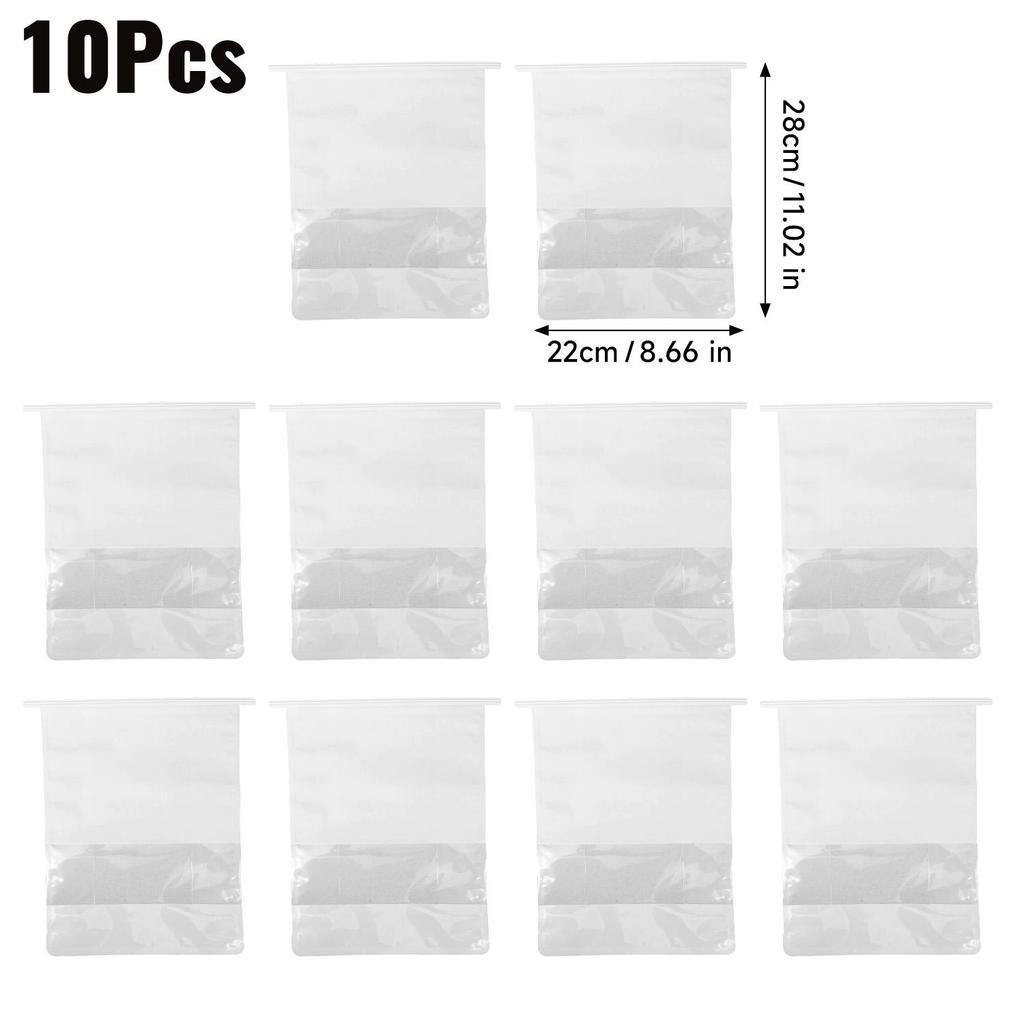 10PCS 3 Size Toast Bag Packaging Bag, Self Sealing Bread Bag Wire Rolled Edge Baking Transparent Biscuit Cake Bag Sealing Pocket