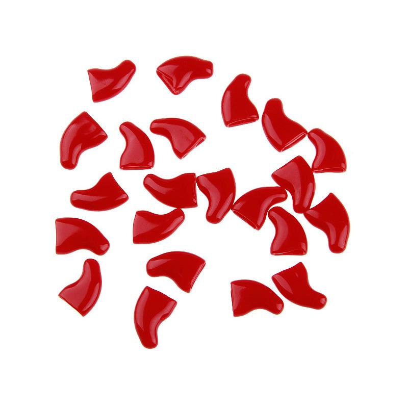 Colorful Cat Nail Caps Silicone Soft Cat Fingernail Cover Cat Paw Claw Pet Nail Protector With Free Glue Pet Supplies