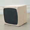 1PC Leaves Jacquard Ottoman Stool Cover Elastic Square Footrest Slipcovers Anti-dust Footstool Pouf Covers for Living Room Hotel