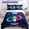 Set Lenzuola Stampate Calcio Italia 3 Pezzi Copriletto Traspirante Accogliente come Regalo per Inaugurazione Casa o Vacanze
