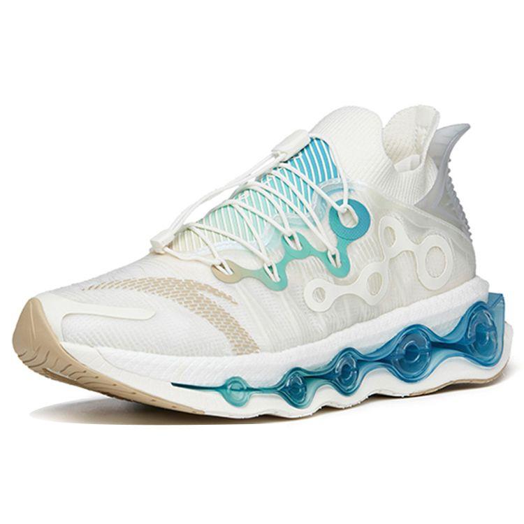 Anta Energy Ring Lightweight Cushioning Low-Top Running Shoes Men Sneakers Silver Green 112215559-3