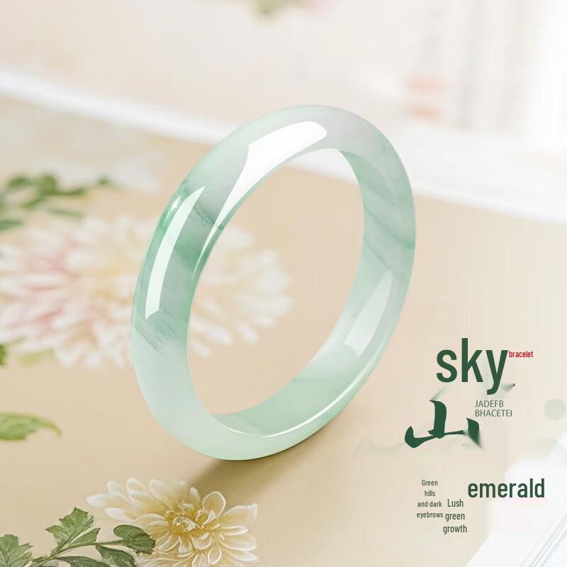 Chow Tai King Tianshan Jade Bangle for Women