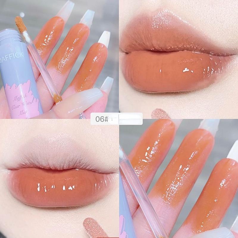 

Зеркало для губ с прозрачным водяным туманом, водный свет, глазурь для губ, антипригарная чашка, не выцветает, цвет, студенческая поп-глазурь для губ, женская мода, поп-музыка