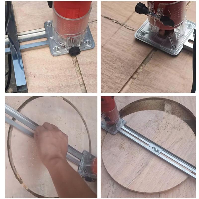 Staffa per scanalature di fresatura per router, Scanalature di fresatura per router, Piastra per tavolo router, Macchina per rifilatura a ribalta per fresatura legno