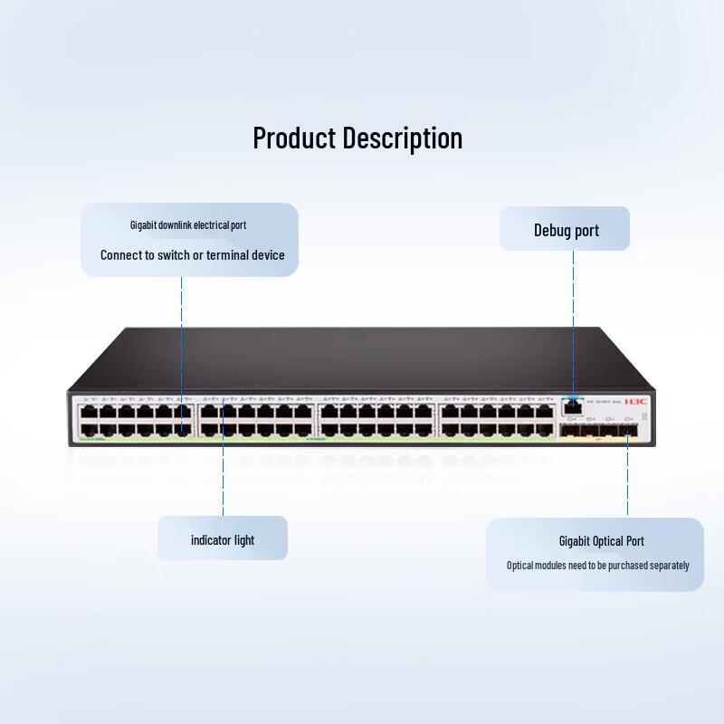 H3C S5130V2-52P-LI Enterprise Gigabit Managed Switch