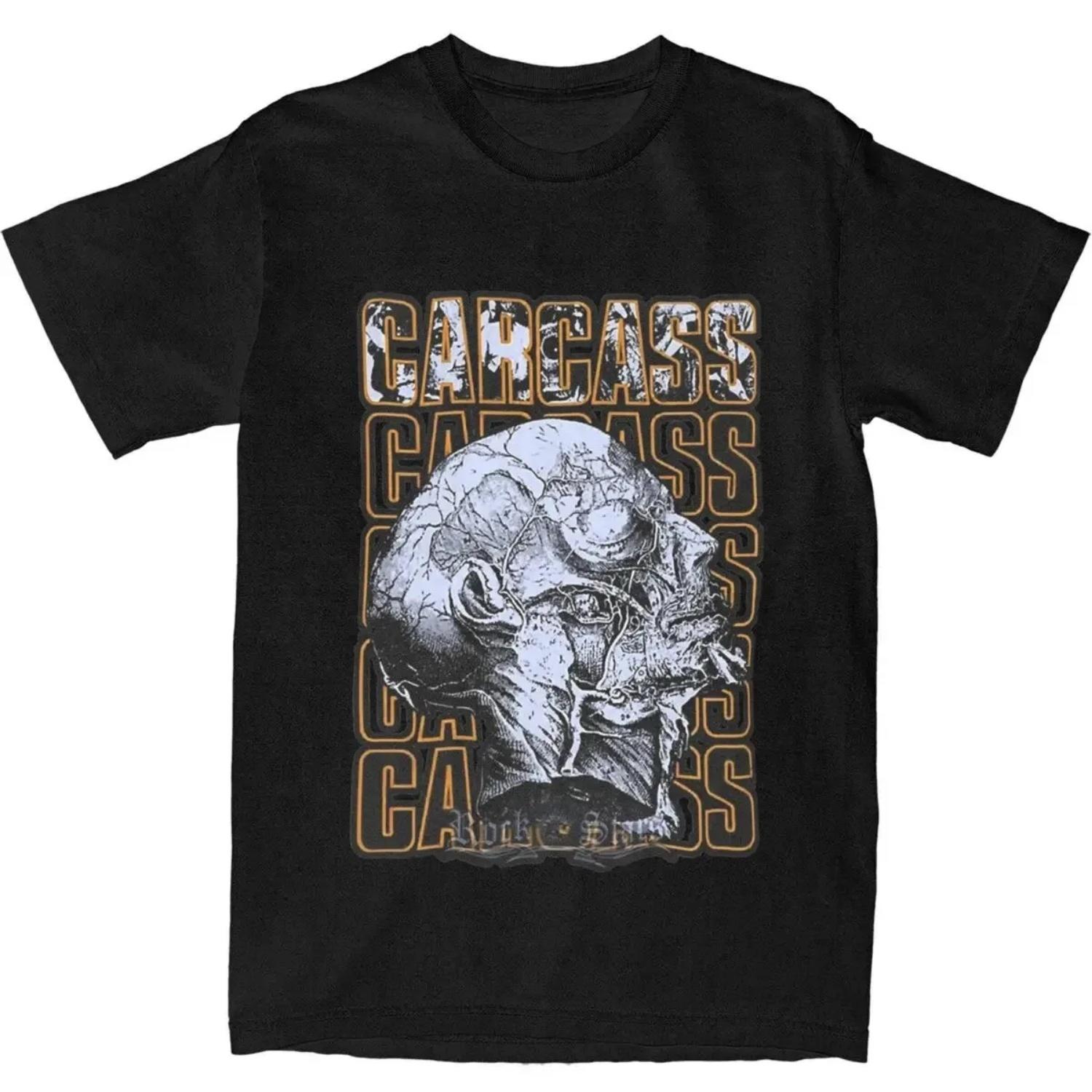 

Carcass Rock Music Band T Shirt Heavy Metal Tour T Shirts Short Sleeve Vintage Tshirt Summer Cotton O Neck Oversize Tees XXXXXL