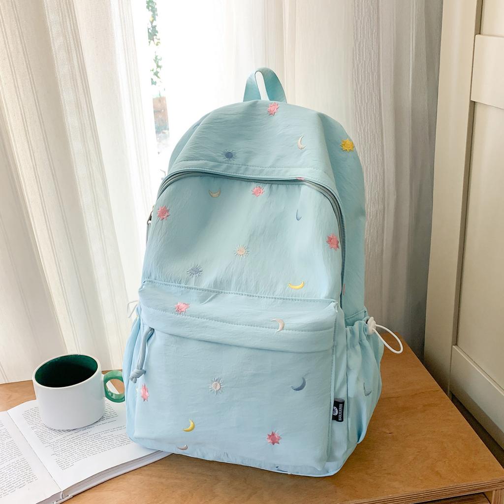 Schoolbag niche style high-value backpack junior high school girl class schoolbag girl high school student fashion campus backpack