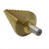 Hss Multiple Hole 8 Sizes 10/15/20/25/30/35/40/45mm Titanium Step Drill Bit 8 Steps Cone Drill Bit Hole Groove Metal Wood Cut