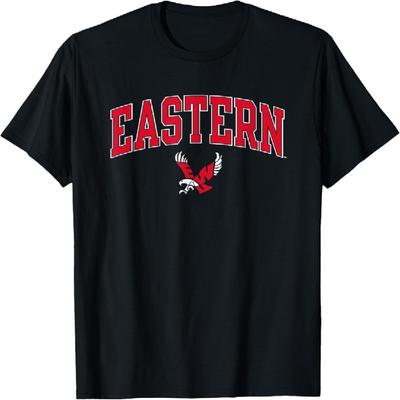 Eastern Washington Eagles Arch Over Officially Licensed Black T-Shirt