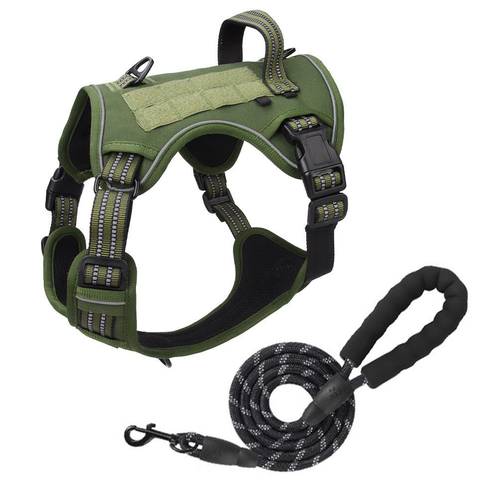 Tactical Vest For Dogs Nylon Outdoor Training Reflective Pouch For Active Pets