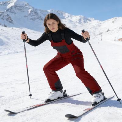 Unisex Wodoodporne Spodnie Narciarskie Izolowane Wiatroodporne Śnieżne Ogrodniczki Termiczne Kombinezony Snowboardowe z
