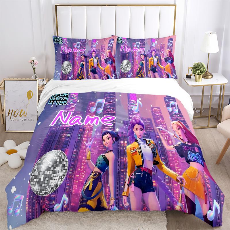 Custom Textile Fantasy Heroes Bedding 3 Piece Set HD Print Duvet Cover Pillowcases for Teens Adult Bedroom Decoration