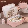 Handheld Makeup Bag, Detachable Partition, Large Capacity Multifunctional, Home Storage, Essential for Travel and Business Trips
