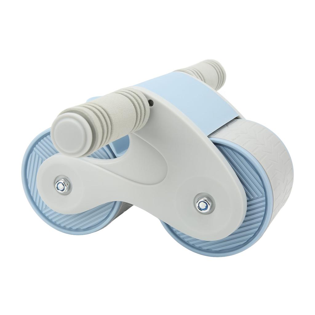 Double Round Abdominal Wheels Roller Domestic Abdominal Exerciser Home Gym Fitness Equipment Blue Gray