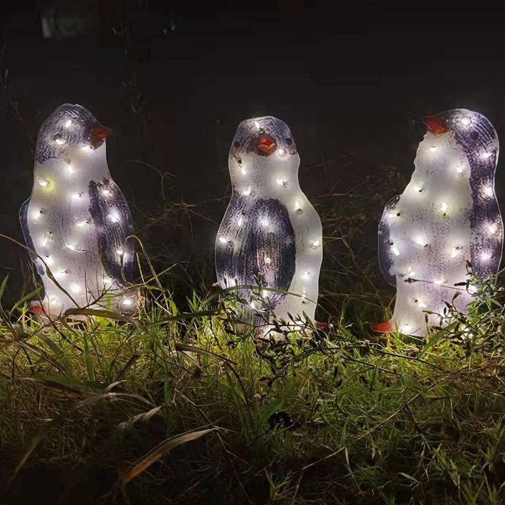 Light-Up Penguin Christmas DecorationPenguin Christmas Decoration Yard Ornaments